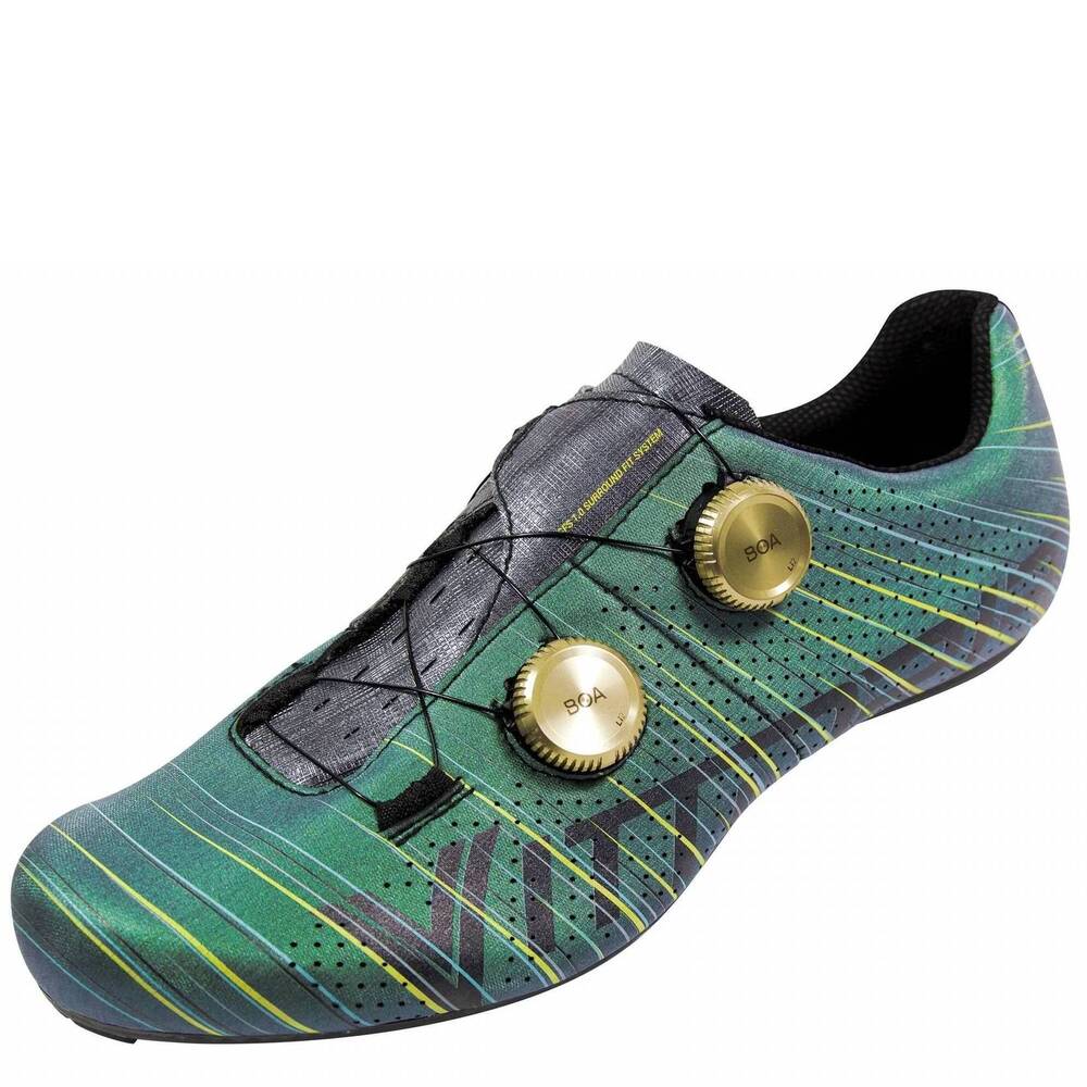 NEW VITTORIA men's revolve road cycling shoes in silk green